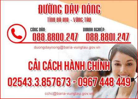 ĐƯỜNG DÂY NÓNG TỈNH BRVT